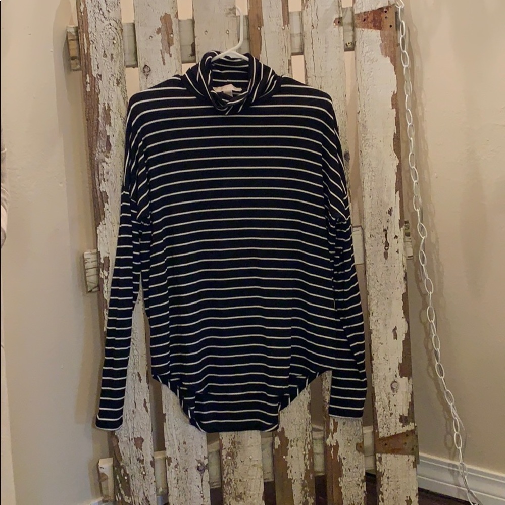 Michael Kors Striped Cowl Neck